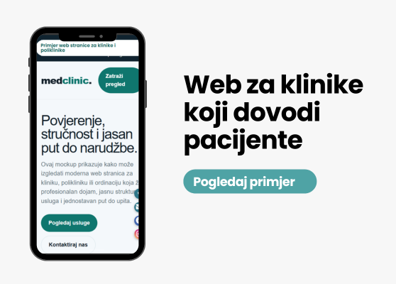 izrada web stranica za klinike